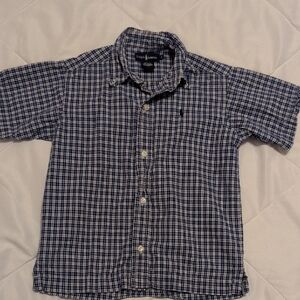 Ralph Lauren Navy Checkered Shirt